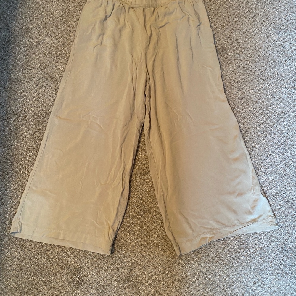 Very light sage green Wide-Leg Pants